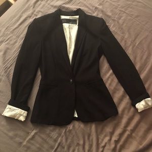 Zara Black Jersey Blazer